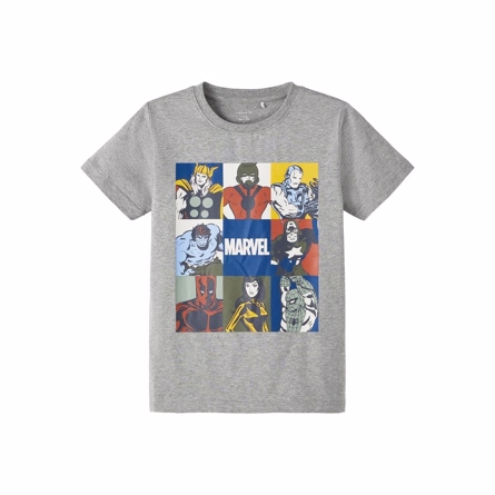 NAME IT Marvel Tee Arthur Grey Melange