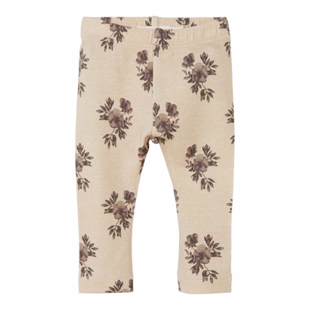 LIL ATELIER Modal Leggings Gaya Warm Sand