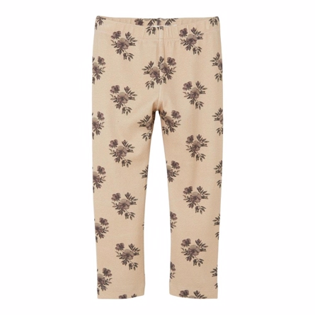 LIL ATELIER Modal Leggings Gaya Warm Sand