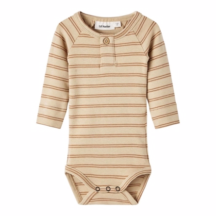 LIL ATELIER Modal Body Geo Warm Sand