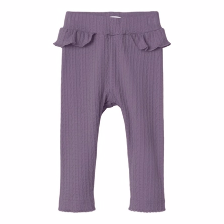 NAME IT Flæse Leggings Kanya Purple Sage