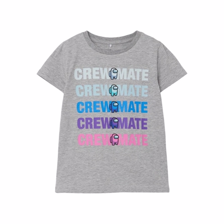 Billede af NAME IT Among Us Tee Jala Grey Melange