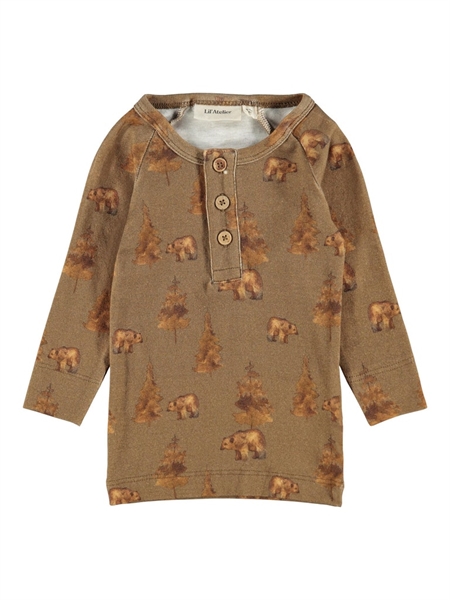 LIL ATELIER Modal Bluse Geo Otter