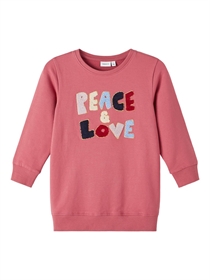 NAME IT Sweat Tunika Peace Mauvewood