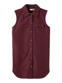 NAME IT Lang Sweat Vest Fig