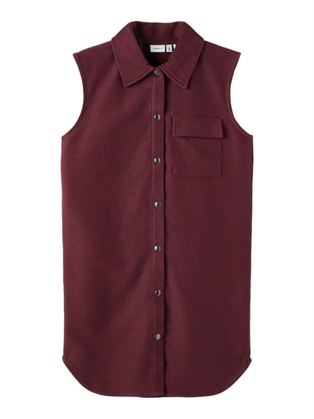NAME IT Lang Sweat Vest Fig