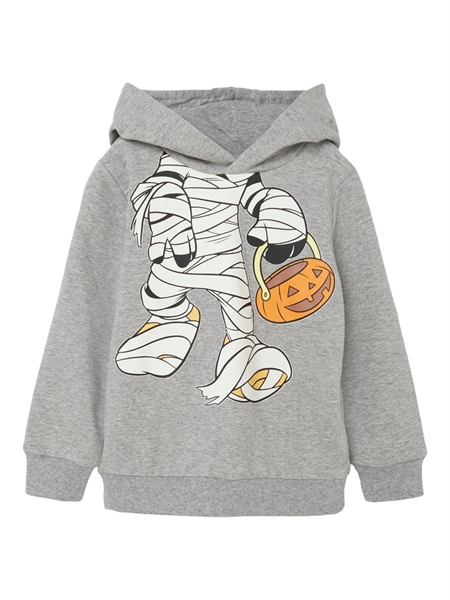 NAME IT Skelet Hoodie Otis Grey Melange