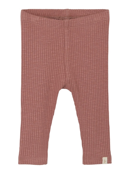 Billede af LIL ATELIER Rib Leggings Raja Burlwood