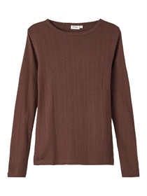 LIL ATELIER Hulmønster Modal Bluse Rachel Rocky Road