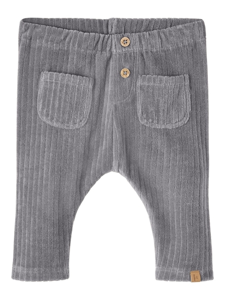 LIL ATELIER Velour Bukser Rinon Silver Filigree