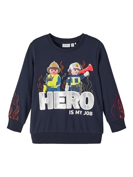 NAME IT Playmobil Sweatshirt Joshi Dark Sapphire
