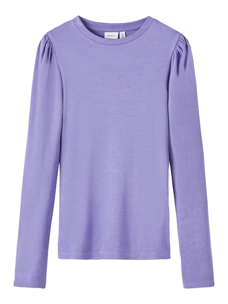 NAME IT Modal Rib Bluse Lilde Aster Purple