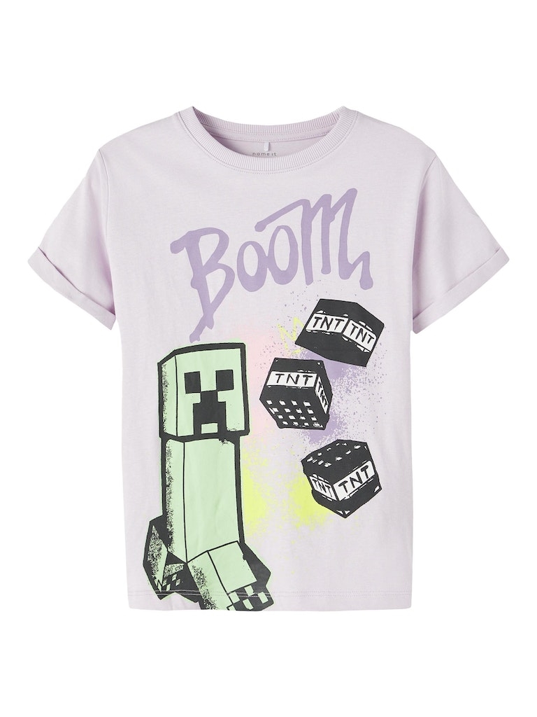 indgang Knop selv NAME IT Minecraft T-shirt Jose Orchid Hush