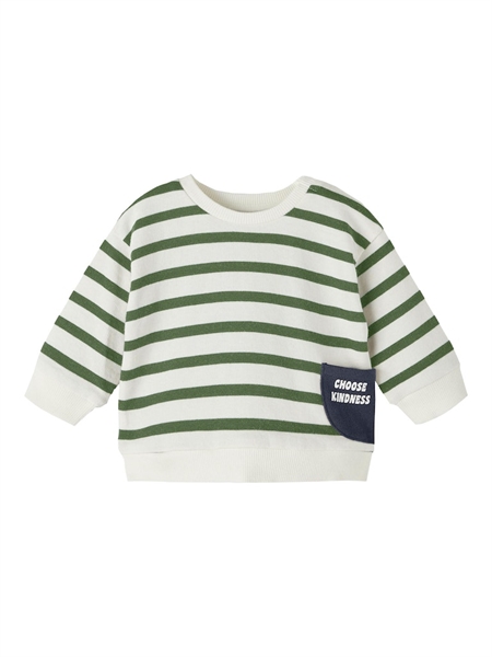 Name It Stribet Baby Sweatshirt Kobby Dill