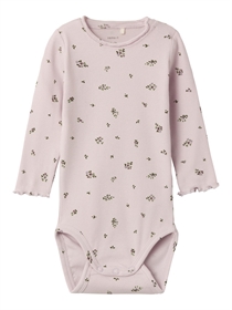 NAME IT Blomstret Rib Body Kuscha Orchid Hush
