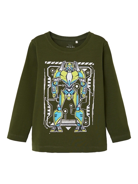NAME IT Langærmet Bluse Vux Rifle Green