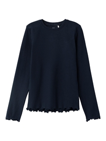 NAME IT Rib Bluse Vemma Dark Sapphire