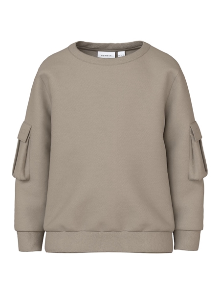 NAME IT Cargo Sweatshirt Oli Oxford Tan