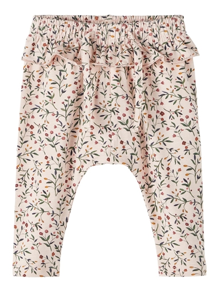 NAME IT Blomster Baby Bukser Ofie Rose Smoke