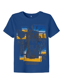 NAME IT Minecraft T-shirt Alvaro True Blue