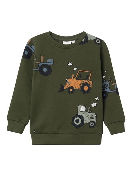 NAME IT Traktor Sweatshirt Norman Rifle Green