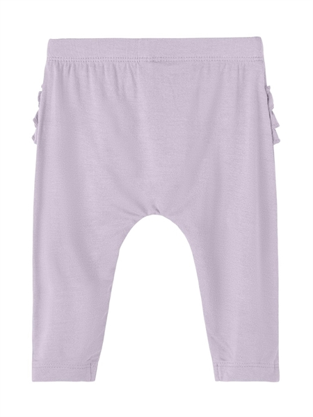 NAME IT Modal Leggings Med Flæser Kessie Orchid Hush