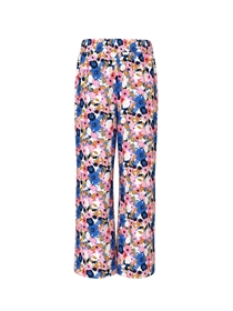 NAME IT Brede Blomster Bukser Vifine Pink Cosmos