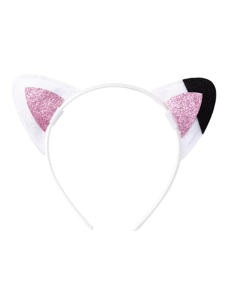NAME IT Gabby Cat Hårbøjle Orinni Bright White
