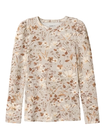NAME IT Rib Bluse Niara Oatmeal