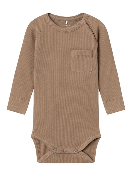 NAME IT Modal Rib Body Oland Cocoa Creme