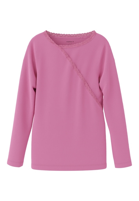 NAME IT Langærmet Bluse Nanettie Fuchsia Pink
