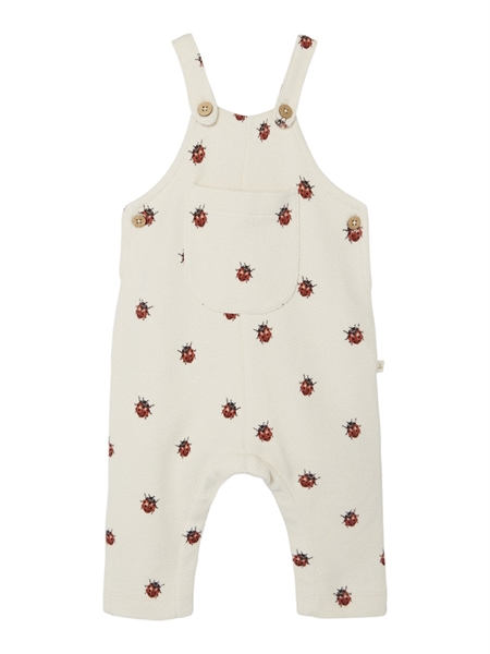 Lil Atelier Ladybug Overalls Ronja Whitecap Gray