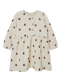 Lil Atelier Ladybug Sweat Kjole Ronja Whitecap Gray