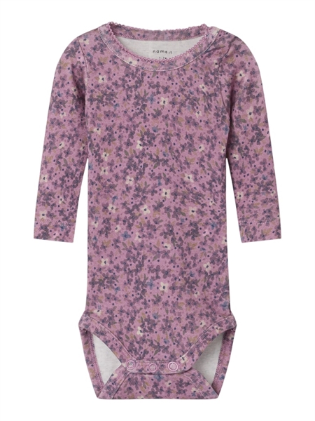 NAME IT Langærmet Body Ninne Mauve Orchid billede