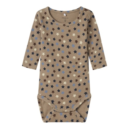 Name It Ricco Langærmet Body - Weathered Teak