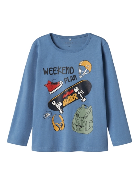 Name It NmmPlasse Bluse - Coronet Blue