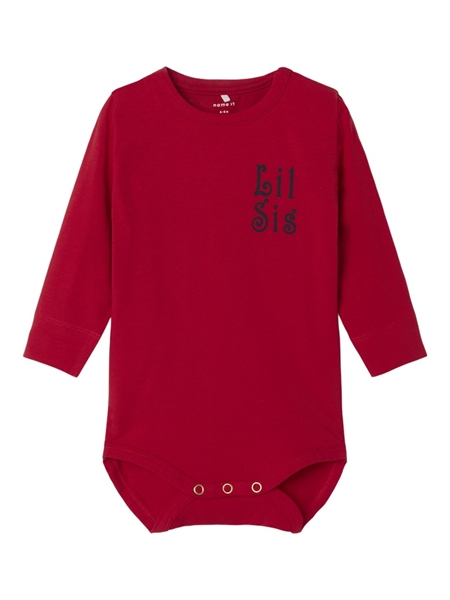 Name It NbfLaby Langærmet Body - Salsa