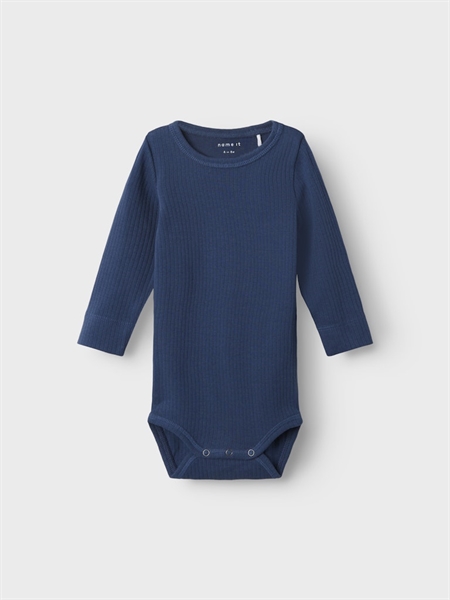 Name It Feyo Langærmet Body - Dark Denim