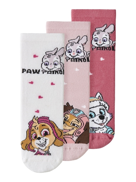 NAME IT 3-Pak Paw Patrol Strømper Burnished Lilac