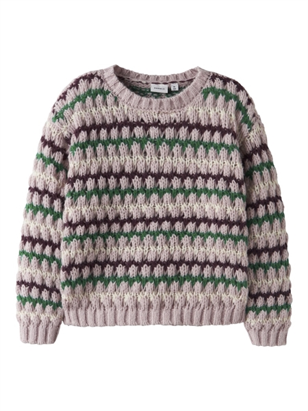 NAME IT Striktrøje Lene Burnished Lilac