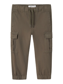 NAME IT Twill Cargo Bukser Ryan Dusty Olive