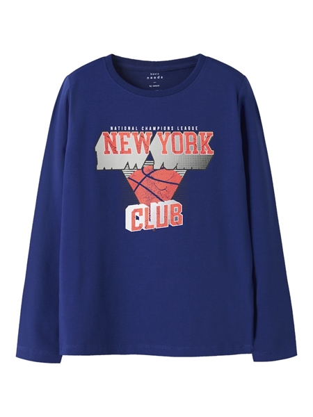 NAME IT Bluse Vux Sodalite Blue New York Basket Ball