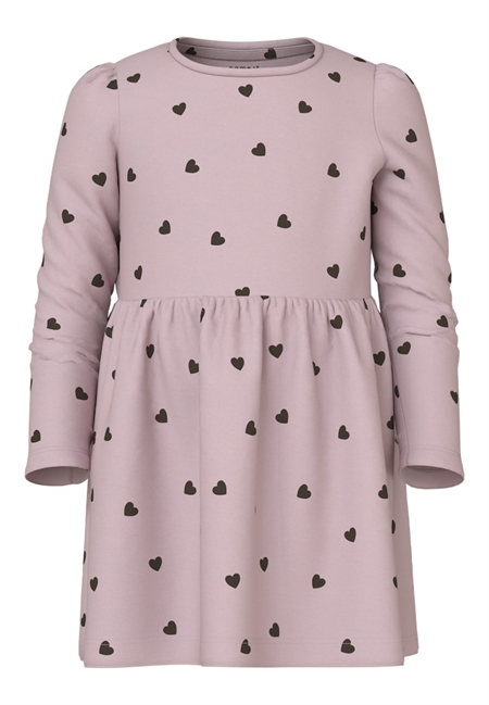 NAME IT Kjole Heart Burnished Lilac