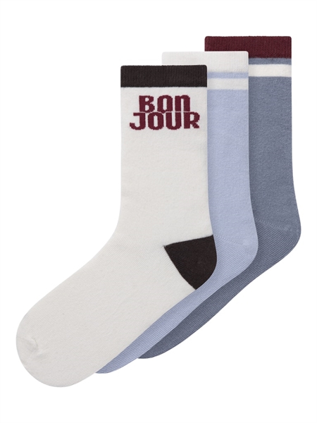 NAME IT 3-Pak Strømper Ruben Kentucky Blue
