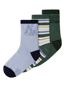 NAME IT 3-Pak Strømper Sirius Bistro Green