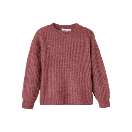 NAME IT Striktrøje Rebeca Deco Rose