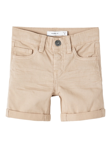 NAME IT Twill Shorts Silas Isak Island Fossil