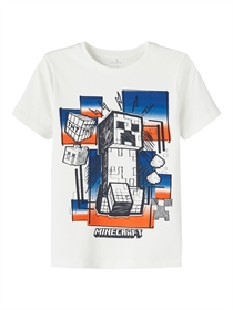 NAME IT Minecraft T-shirt Alvaro White Alyssum
