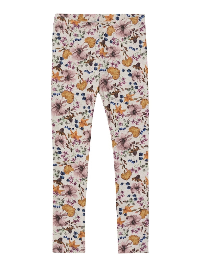 NAME IT Blomster Leggings Melange Resta Peyote