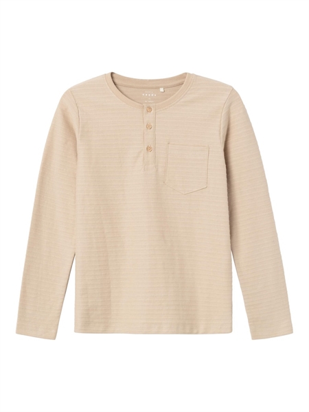 NAME IT Basis Bluse Vitus Oxford Tan